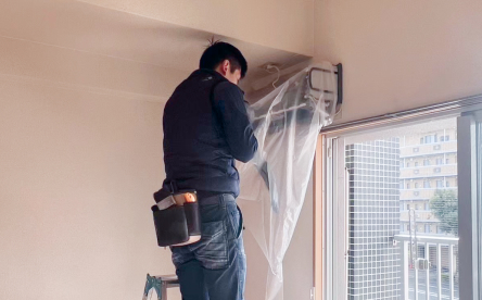 エアコンクリーニングの様子